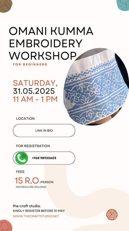 Oman kumma Embroidery Workshop