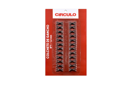 HOOK AND EYE CLOSURES N.1 -1,2 MM