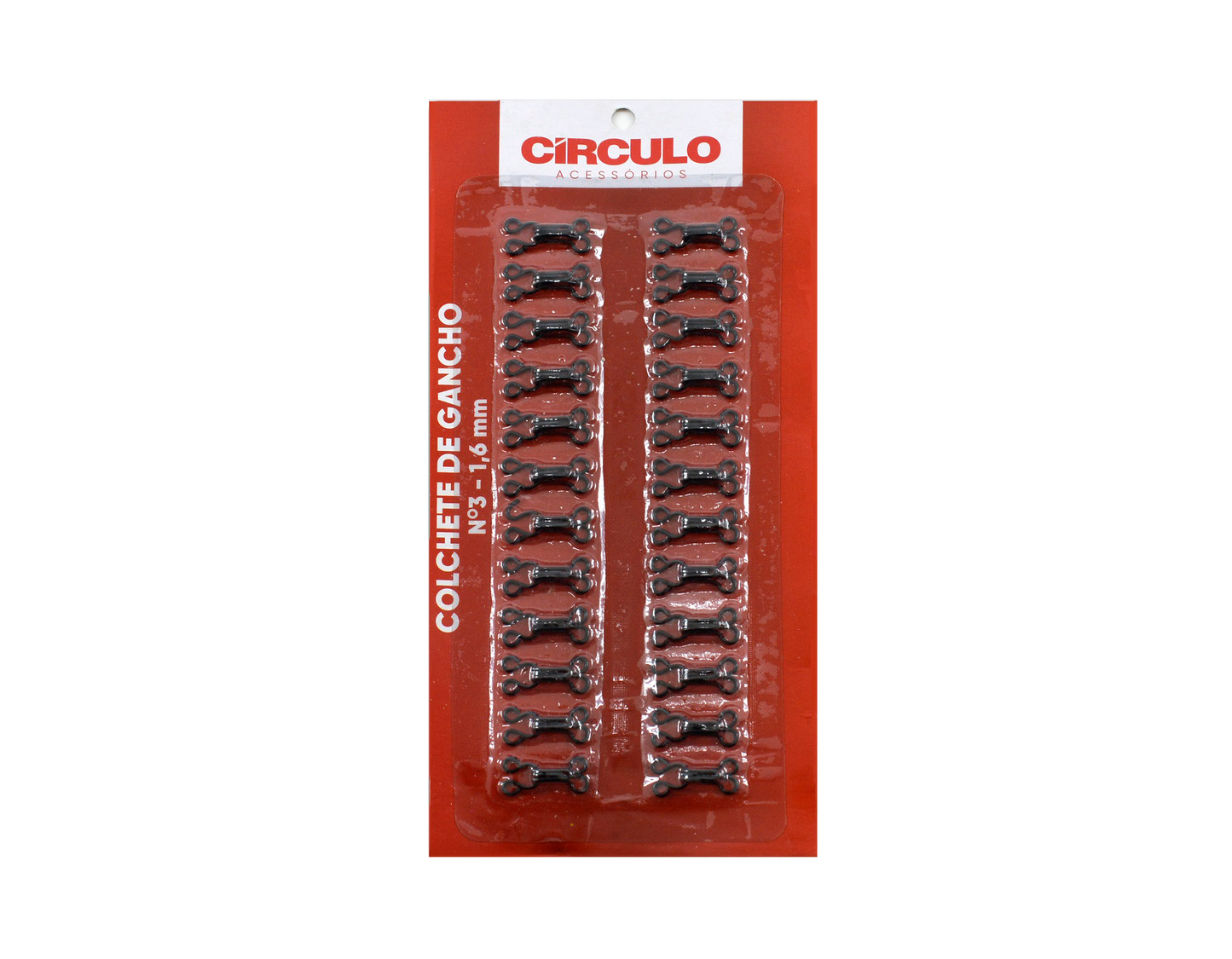 HOOK AND EYE CLOSURES N.3 -1,6 MM