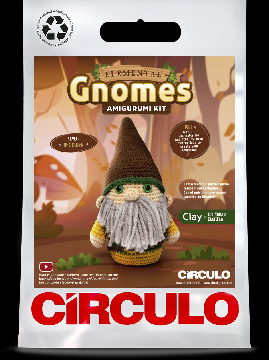 Círculo Amigurumi Kit – Elemental Gnomes Collection