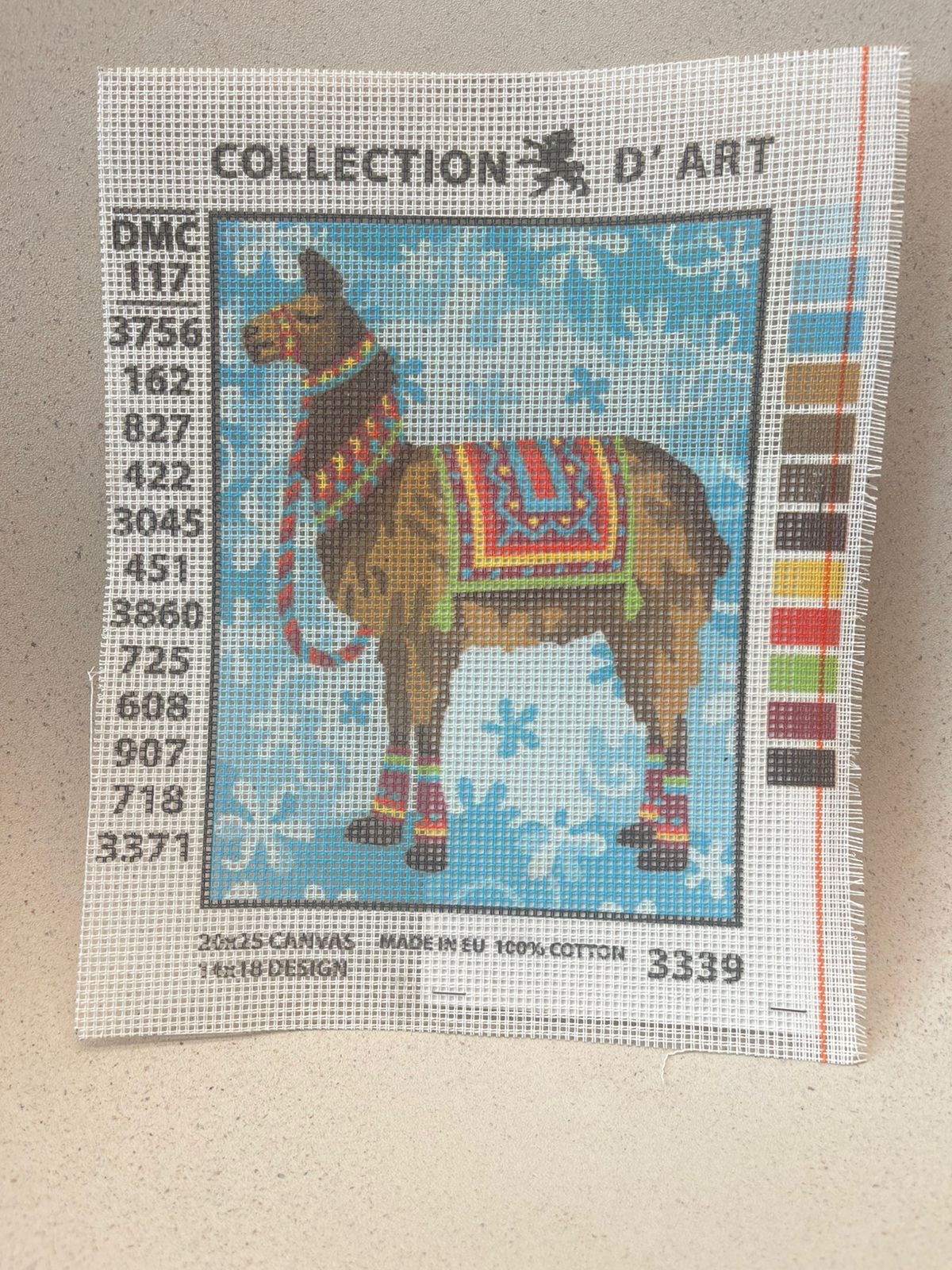 PRINTED TAPESTRY CANVAS 20X25