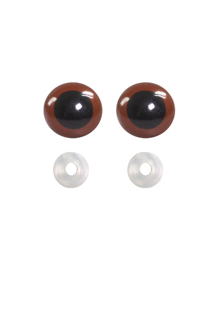 AMIG SAFAMIG SAFETY EYE BROWN 100PAIRS (NEW)